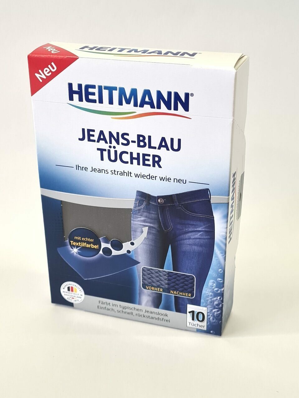 Салфетки для стирки Heitmann для джинсовых тканей с окрашивающим эффектом 10шт - фото №6