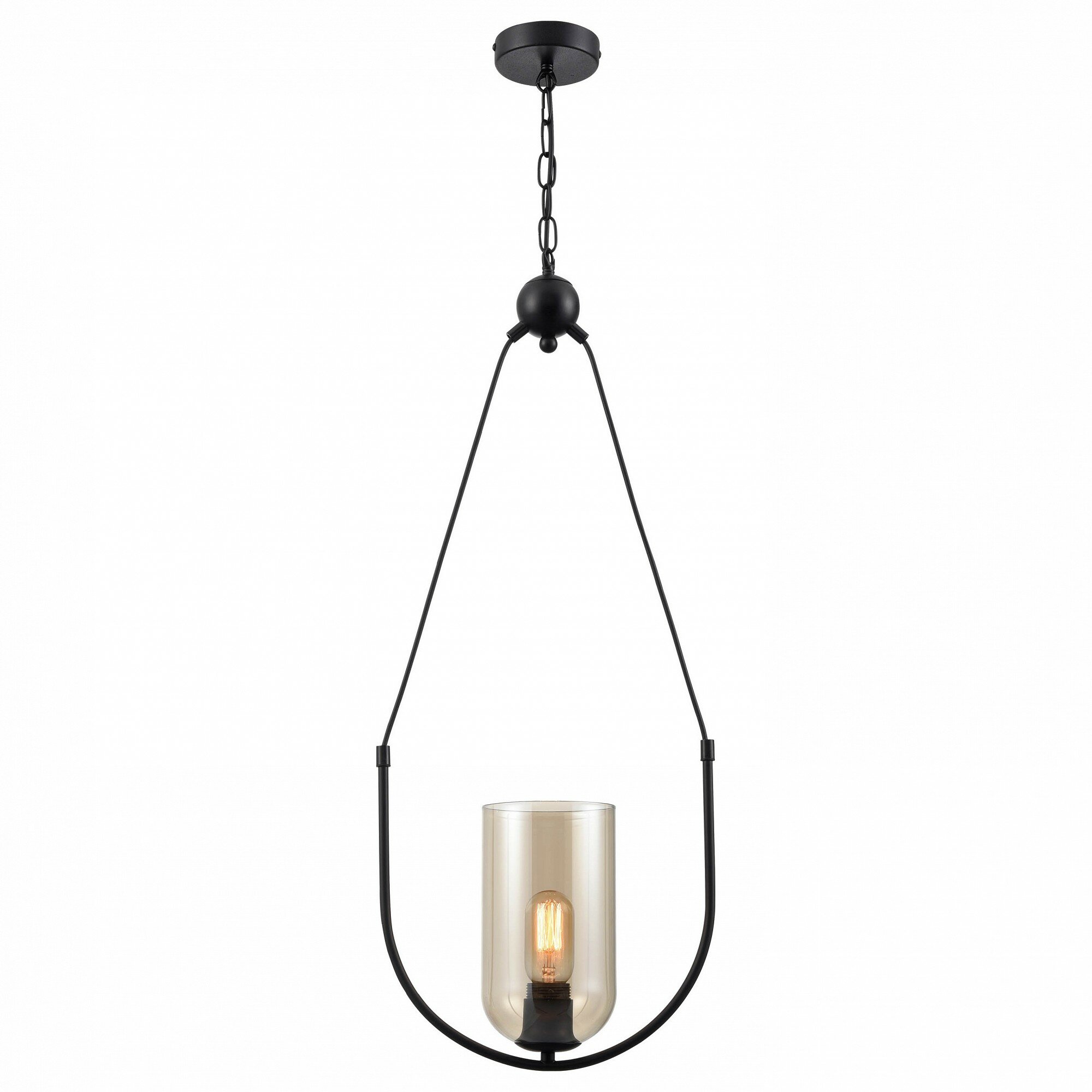 Светильник подвесной Vele Luce Fiamma VL5812P01, E27, 60Вт, кол-во ламп:1шт, Черный - фото №5