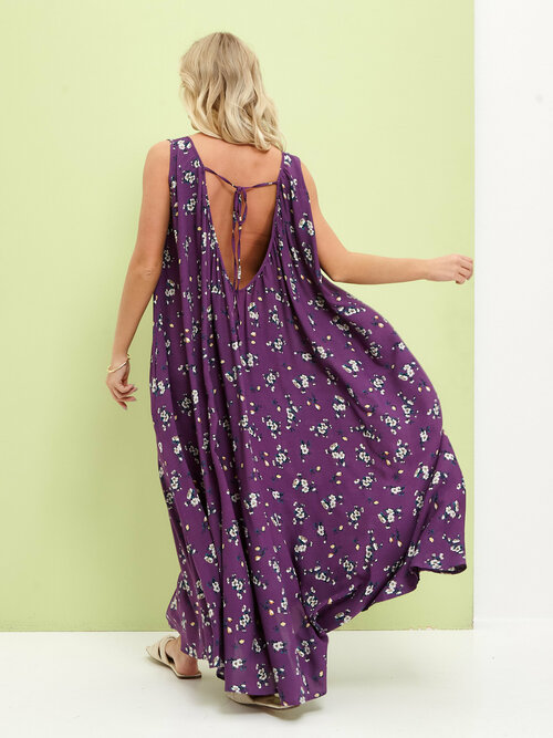 Сарафан YolKa_Dress, размер ЕДИНЫЙ, фиолетовый