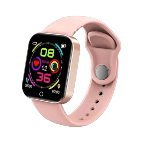 Умные смарт часы в металлическом корпусе для iOS Android розовые 33900₽