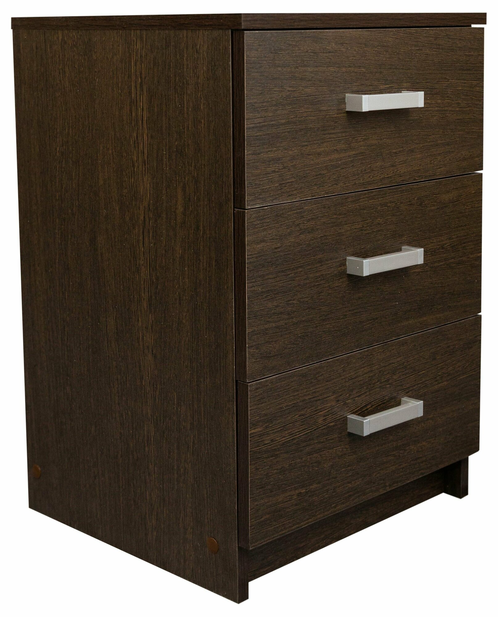 Тумба с ящиками Hesby Nightstand 27 венге 3 ящика