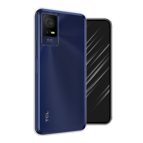 Силиконовый чехол на TCL 408/405 / ТСЛ 408/405 , прозрачный смартфон tcl 408 4 128gb midnight blue