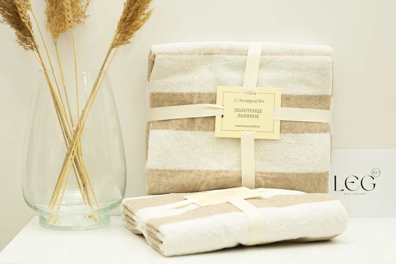 фото Полотенце махровое из льна Нота Ре