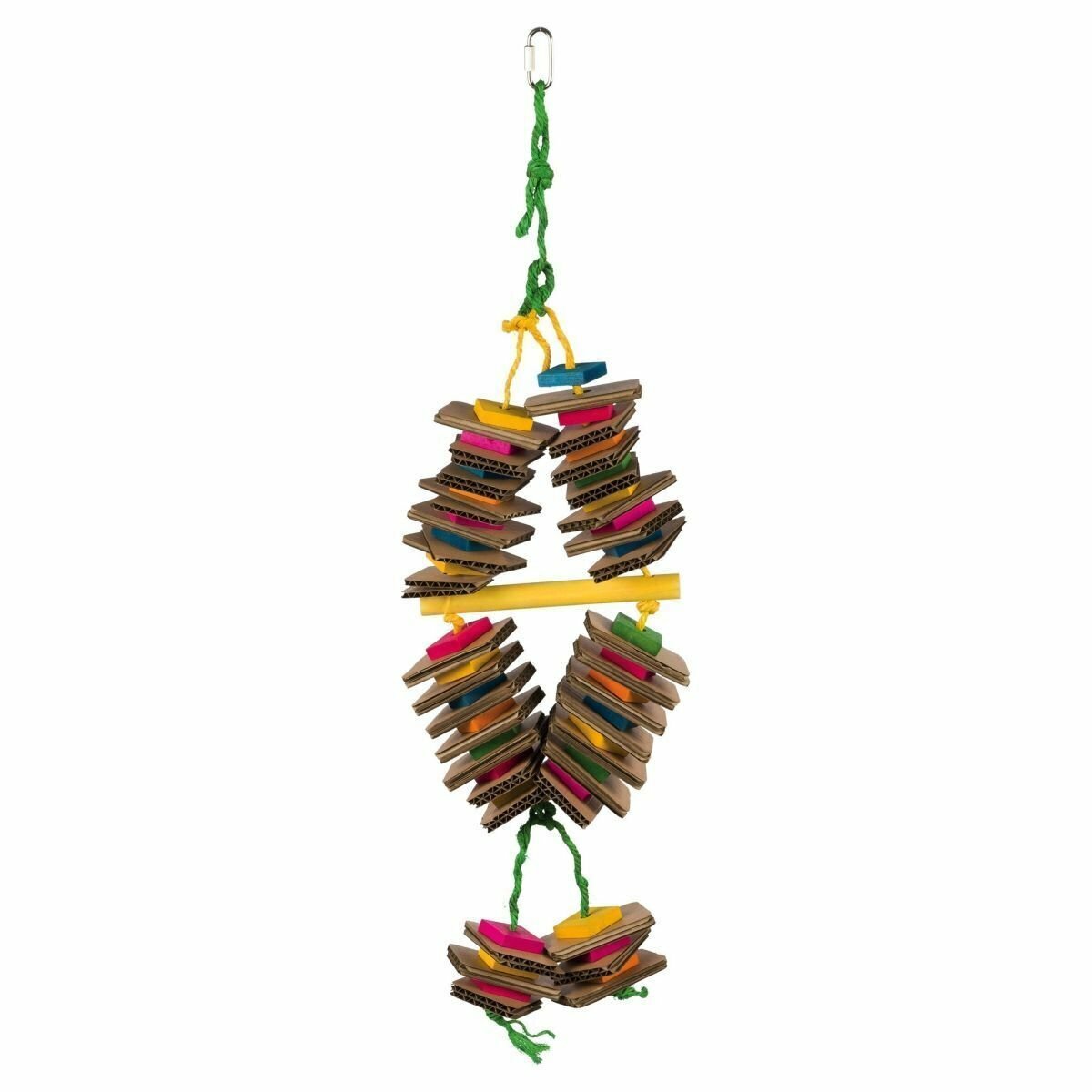 Trixie Деревянная игрушка на веревке разноцветная 18х35 см - фото №2