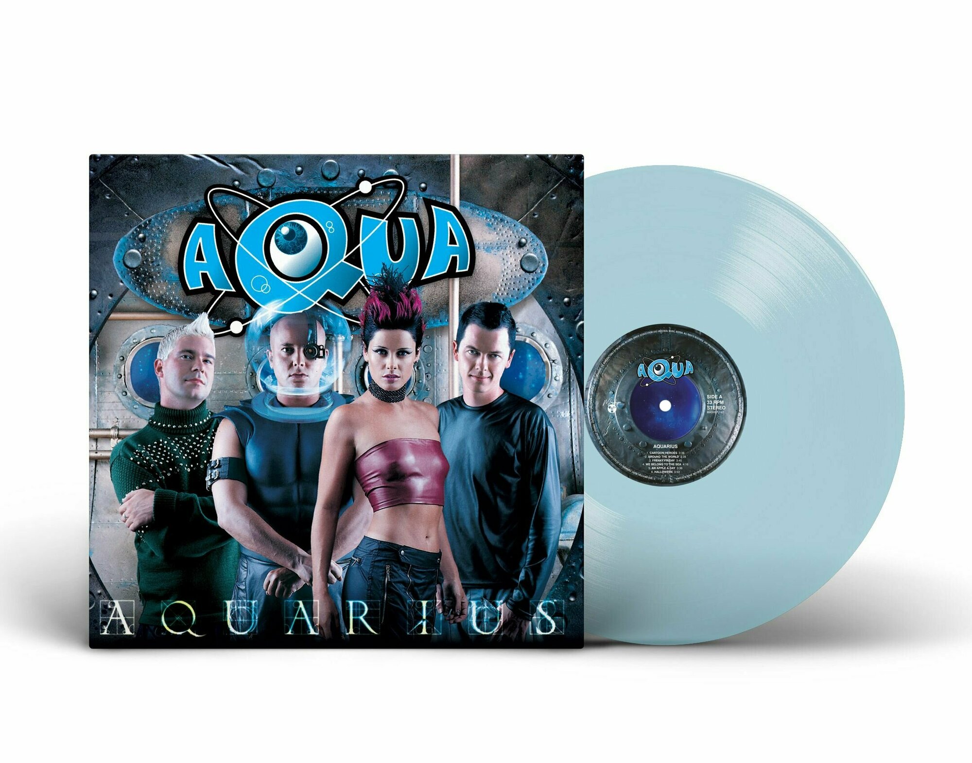 Виниловая пластинка Aqua - "Aquarius" (2000/2022) Limited Blue Vinyl