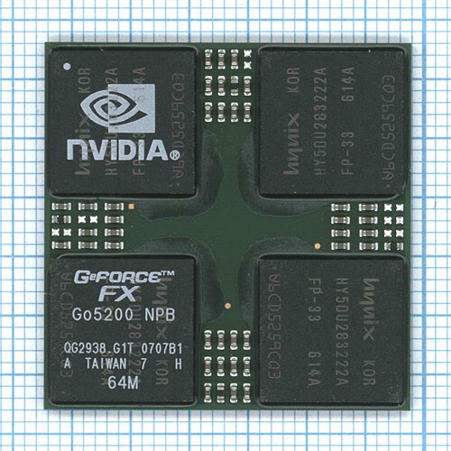 Чип nVidia GeForce FX GO5200 NPB (64M) чип go5200 32m