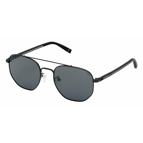 Солнцезащитные очки Fila SFI096 531P, прямоугольные, оправа: металл, для мужчин, черный