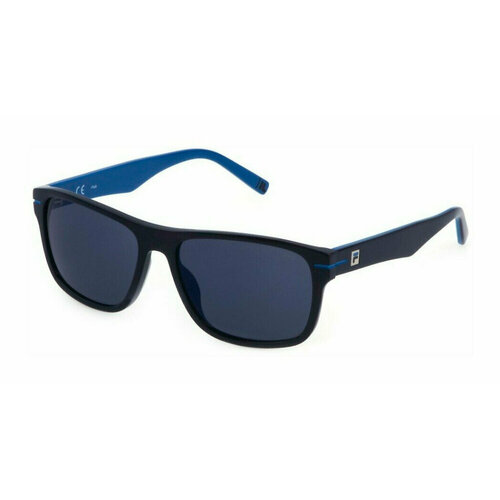 фото Солнцезащитные очки fila sfi208 991x, прямоугольные, для мужчин, черный