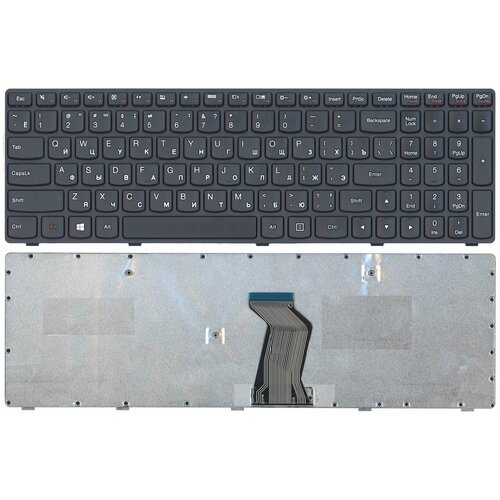 Клавиатура для ноутбука Lenovo G500 G700 черная с черной рамкой клавиатура для lenovo 25 011020 черная