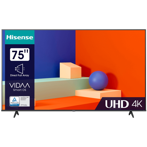 Телевизор Hisense 75A6K 75 3840x2160 350кдм2 12001 60Гц 75A6K 2x15Вт Wi-Fi Поддержка SMART TV Разъем CI Цифровой тюнер 13078900₽