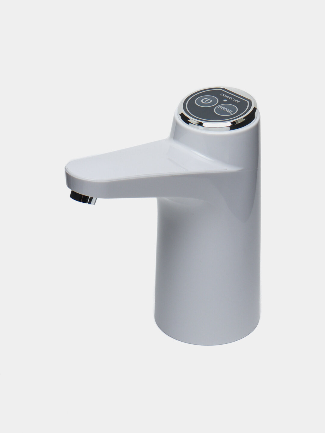 Электрическая помпа для воды с аккумулятором и зарядкой USB Белая - фотография № 3