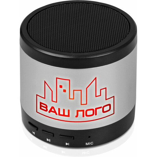 Портативная колонка Ring neon с красной подсветкой корпуса серебристый 146000₽