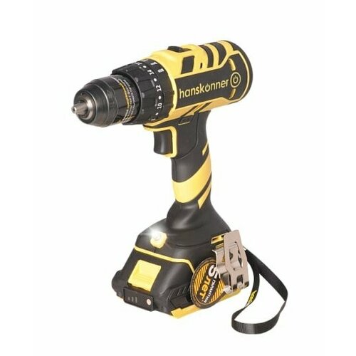 Дрель аккумуляторная ударная Hanskonner HCD1865I 18В 1BatterySystem 2 аккумулятора 24Ач бщ 2850000₽