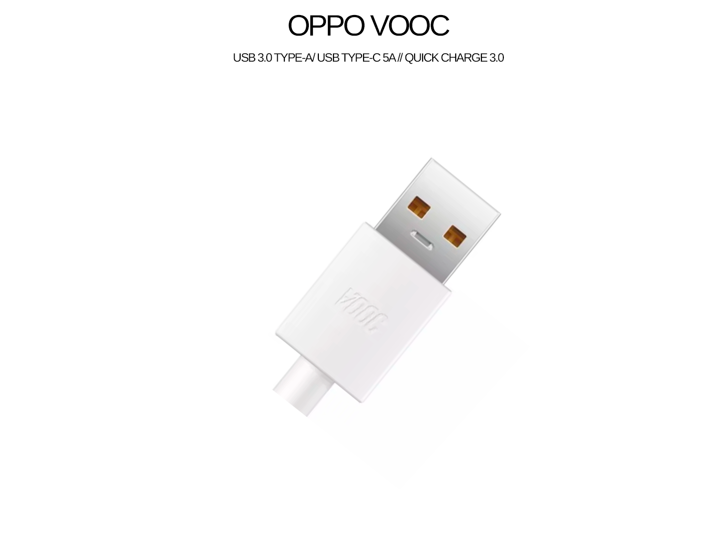 Кабель USB Type-C 5A Oppo (VOOC). Белый — фото 8