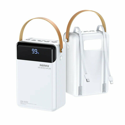 Внешний аккумулятор Power bank Remax RPP566 80000 mAh 225W с поддержкой быстрой зарядки цвет Белый 529000₽