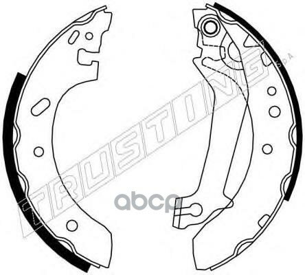 Комплект тормозных колодок Trusting 040142 для Ford COURIER  Escort VII Fiesta; VW Pointer