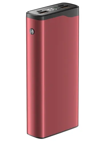 Внешний аккумулятор OLMIO QL-20, 20000mAh, red