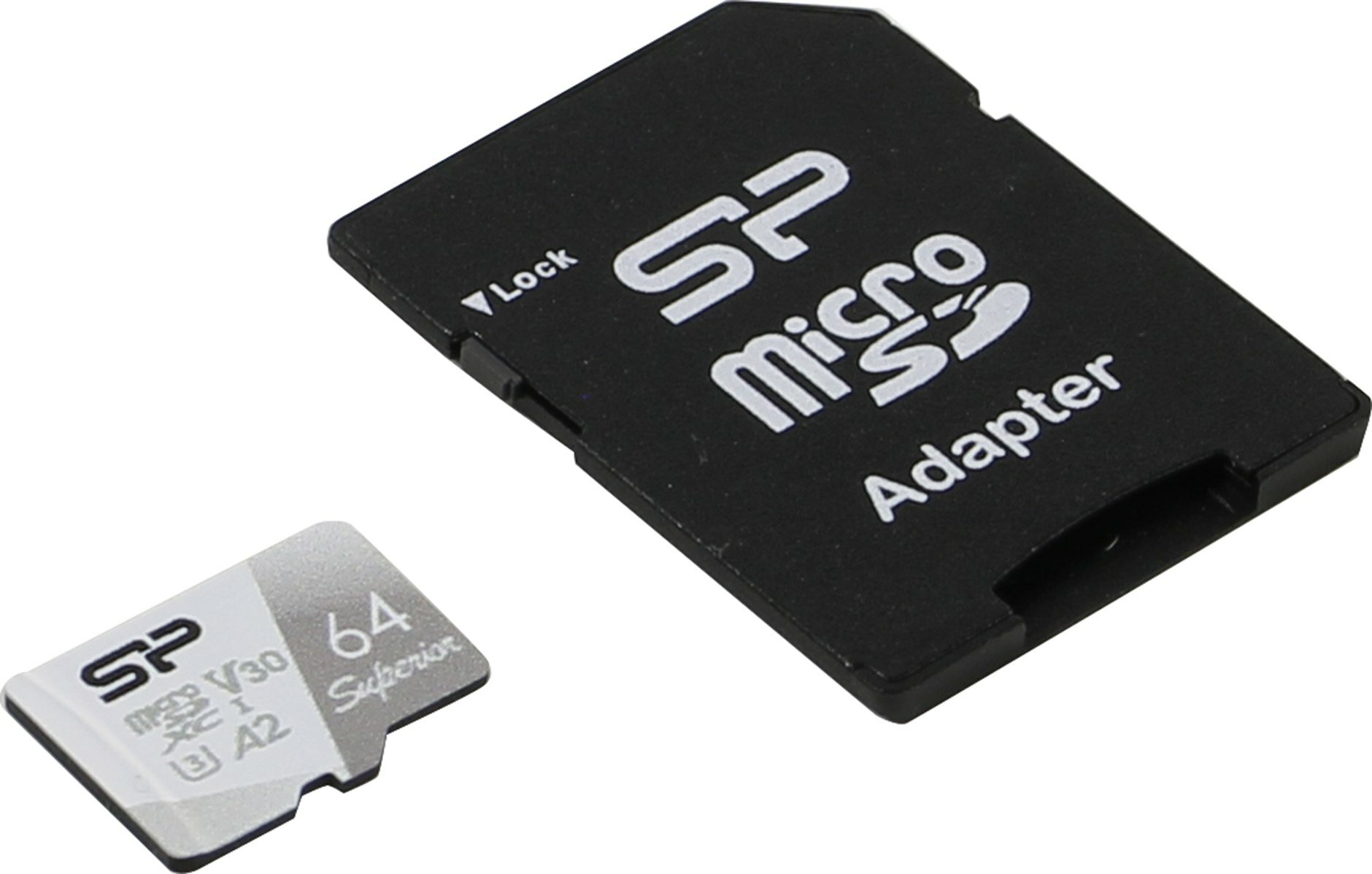 Карта памяти 64GB Silicon Power Superior Pro A2 microSDXC Class 10 UHS-I U3 Colorful 100/80 Mb/s (SD адаптер) - фото №5