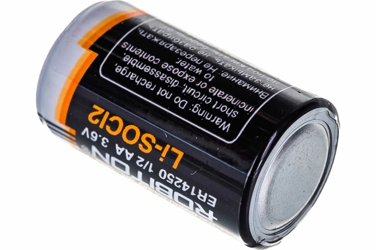 Батарейка литий-тионилхлоридная Li-SOCl2 ROBITON ER 14250 Lithium, 3.6 В, 1/2 AA, 1300 мАч - фотография № 8