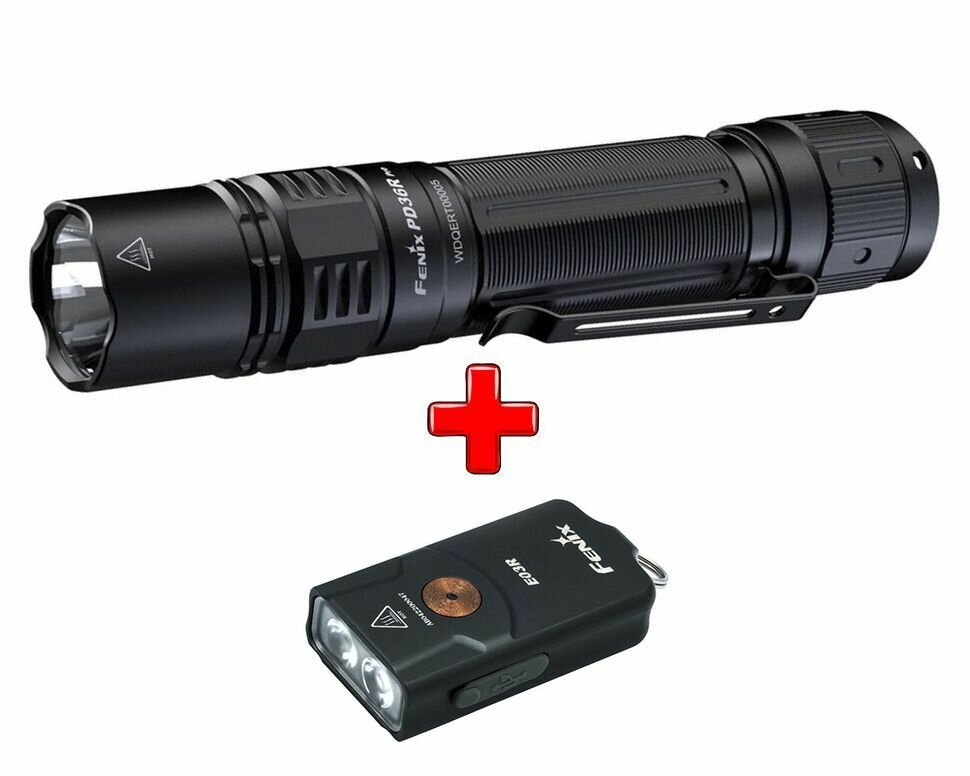 фото Фонарь Fenix PD36R Pro + E03R V2.0 Kit (Комплект)