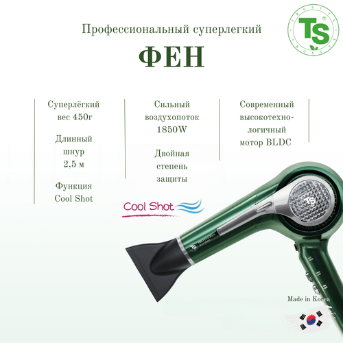 Фен TS профессиональный с мотором BLDC 999000₽