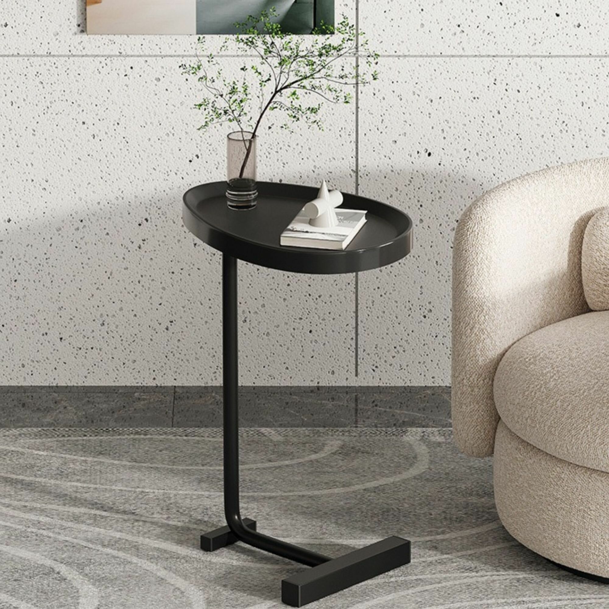 фото Столик журнальный придвижной /Good Ideas/ кофейный или для ноутбука компактный / черный