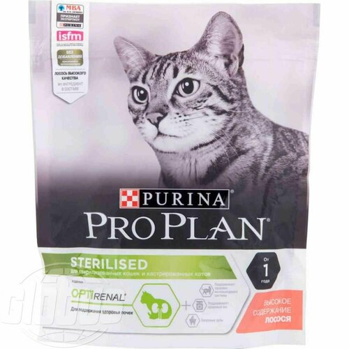 Корм для стерилизованных кошек Purina Pro Plan с лососем, 400 г