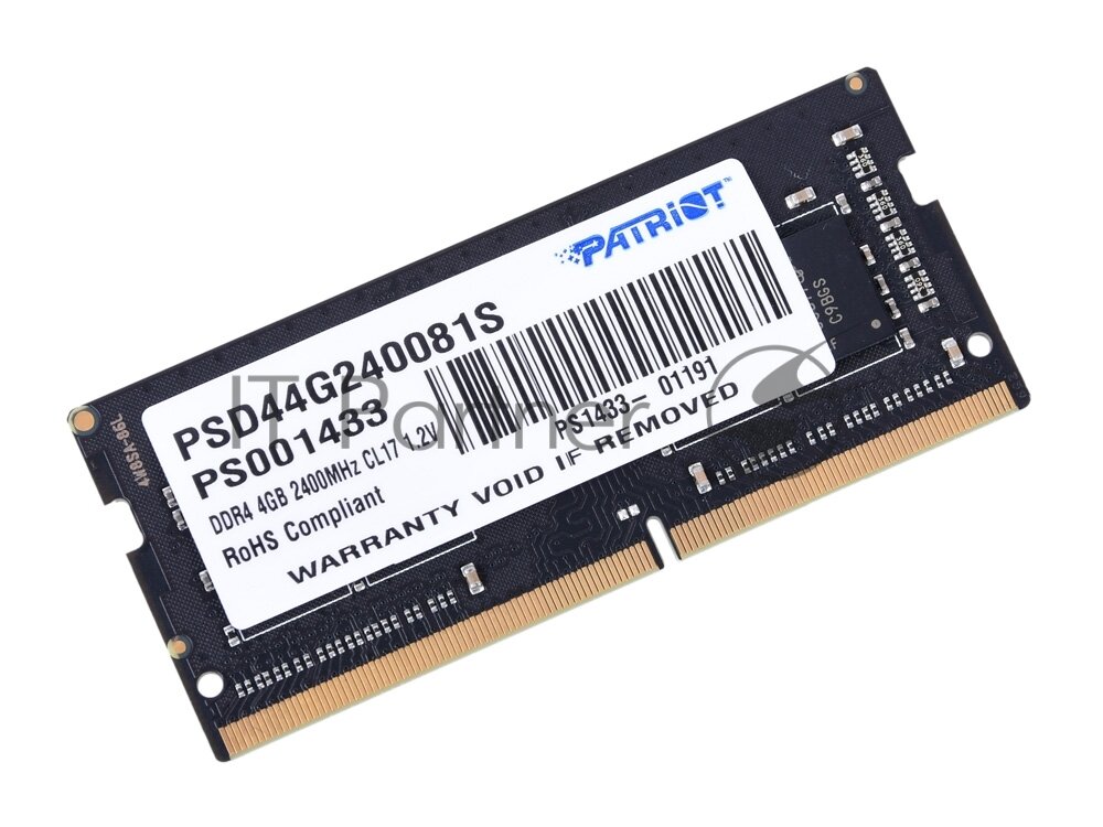 Оперативная память PATRIOT MEMORY Patriot SO-DIMM DDR4 4Gb 2400MHz pc-19200 SL (PSD44G240081S) - фотография № 9