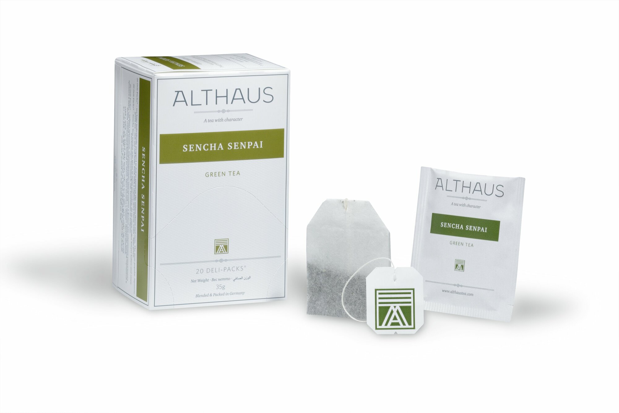 Чай зелёный Althaus Sencha Senpai в пакетиках, 20x1,75 г - фото №5