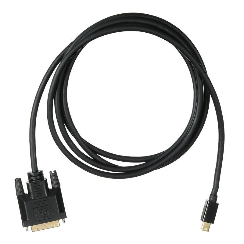 Кабель аудио-видео BURO 1.1v, miniDisplayport (m) - DVI-D (Dual Link) (m) , 2м, GOLD черный [bhp mdpp-dvi-2] - фото №5