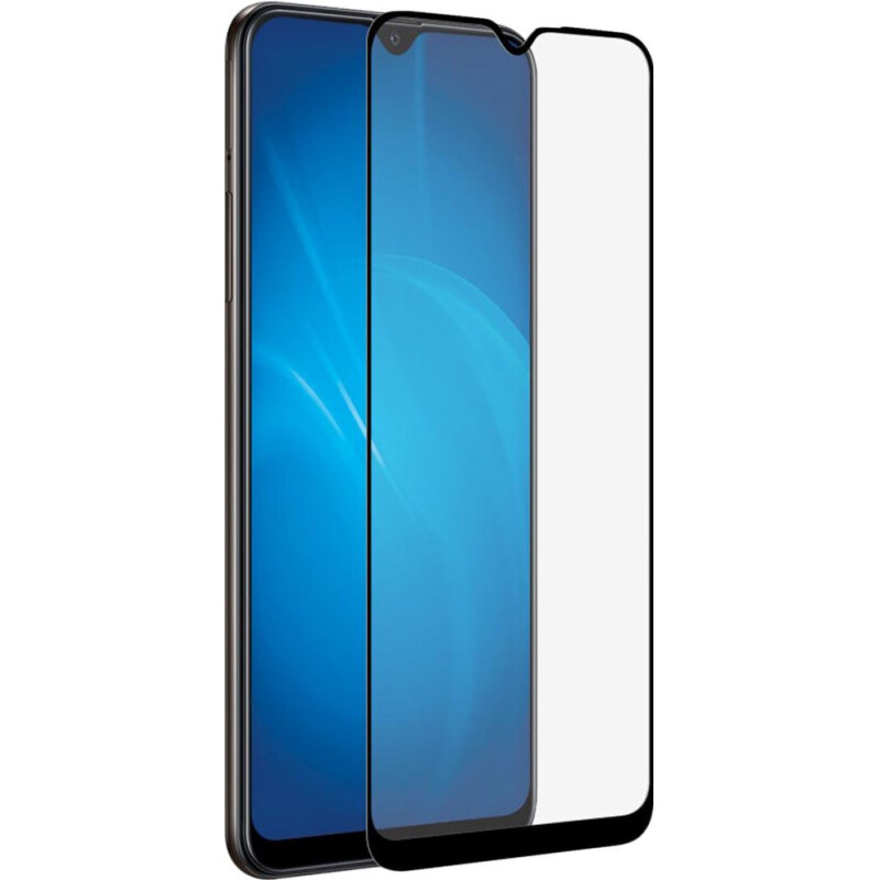 Защитный экран Red Line Samsung Galaxy A03s 4G Full screen tempered glass FULL GLUE черный - фотография № 14