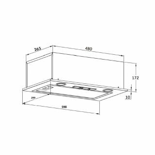 Встраиваемая вытяжка HOMSAIR Camelia Power 60