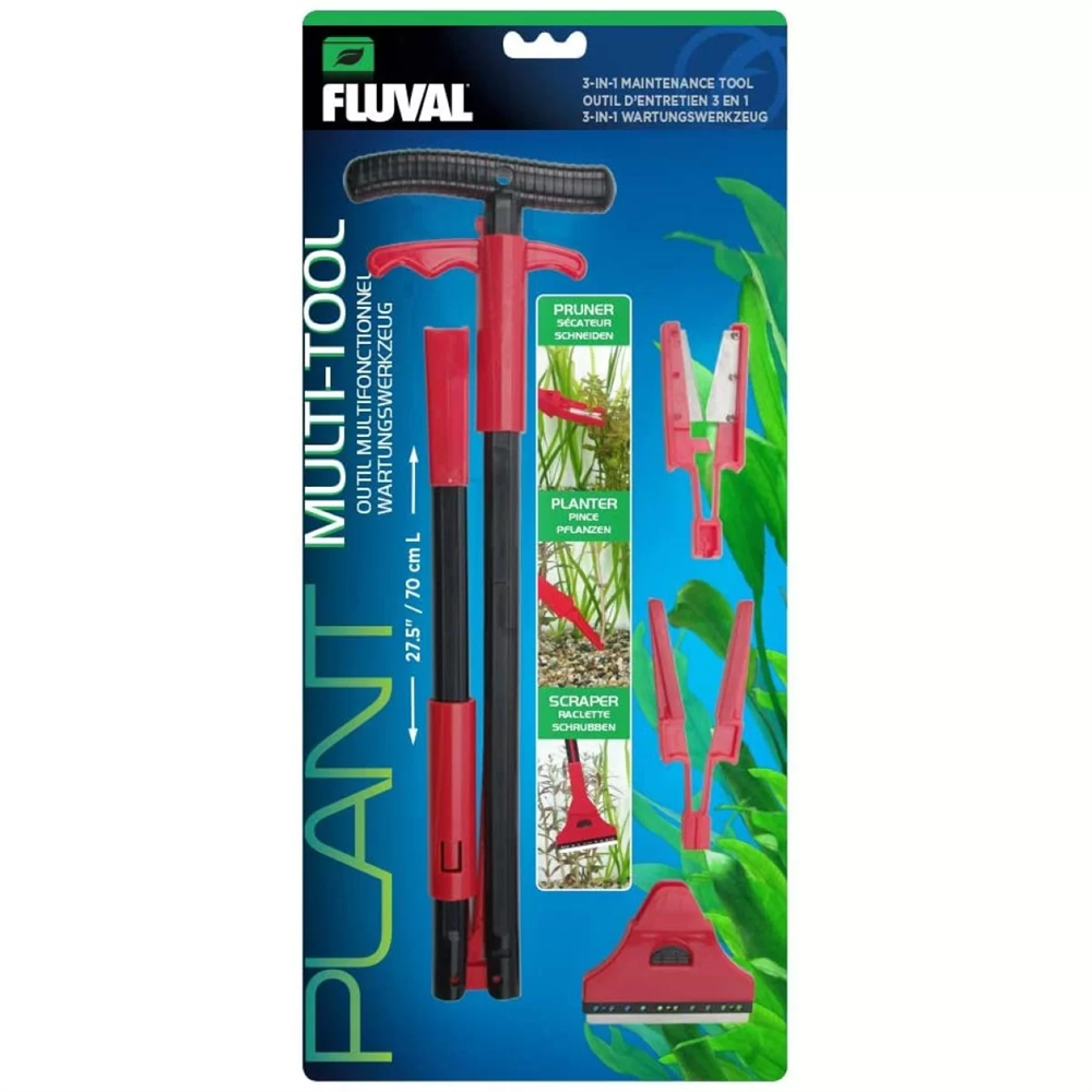 Мультитул с тремя насадками 3в1 Fluval Plant Multi-Tool 70 см. /инструмент для работ по уходу за аквариумом/