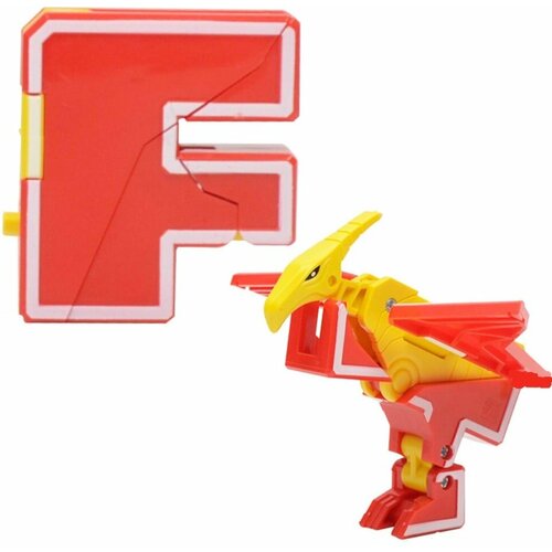 Трансформер 1TOY Трансботы Lingvo Zoo Птерозавр   Буква F