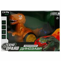Динозавр на радиоуправлении ТМ «Технодрайв» станет прекрасным подарком для маленького любителя робототехники:;
- световые эффекты;
- звуковое сопровождение;
-  ...