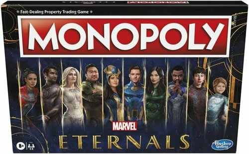 Настольная игра монополия Marvel Studios Вечные Monopoly Marvel Studios Eternals Edition Board Game