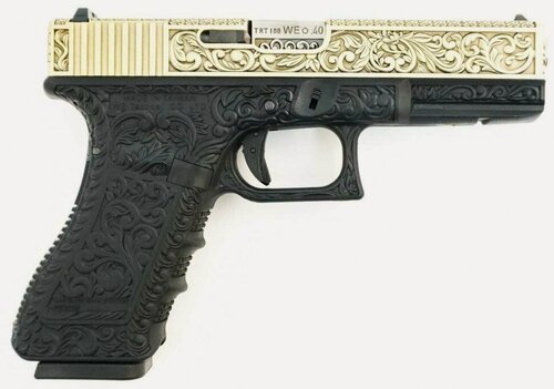 Изображение товара Пистолет пневм. WE GLOCK-18 gen3, авт, под бронзу с гравир