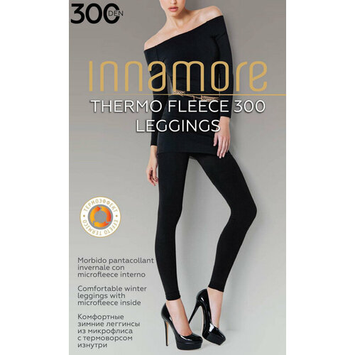 фото Легинсы innamore thermo fleece 300 leggings, 300 den, размер 2, nero