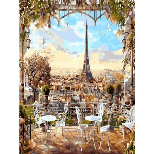 Картина по номерам Кафе в Париже 40х50 см Hobby Home картина по номерам магнолия в париже 40х50 см