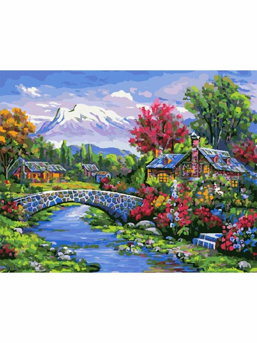 Картина по номерам 000 Hobby Home Альпийская деревушка 40х50