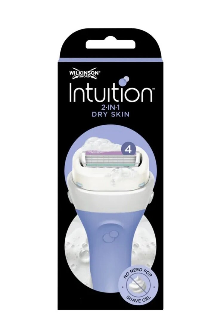 Женский бритвенный станок Wilkinson Sword Intuition Dry Skin с 1 кассетой