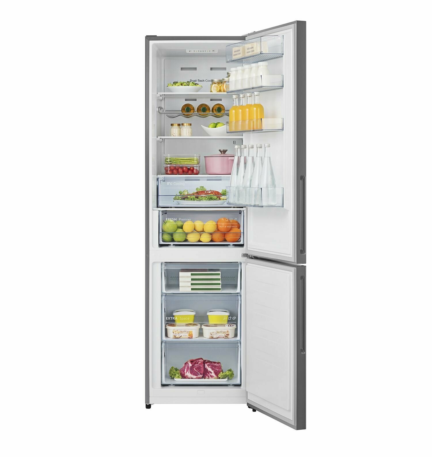 Холодильник LEX RFS 204 NF BL, двухкамерный, черный - фото №4
