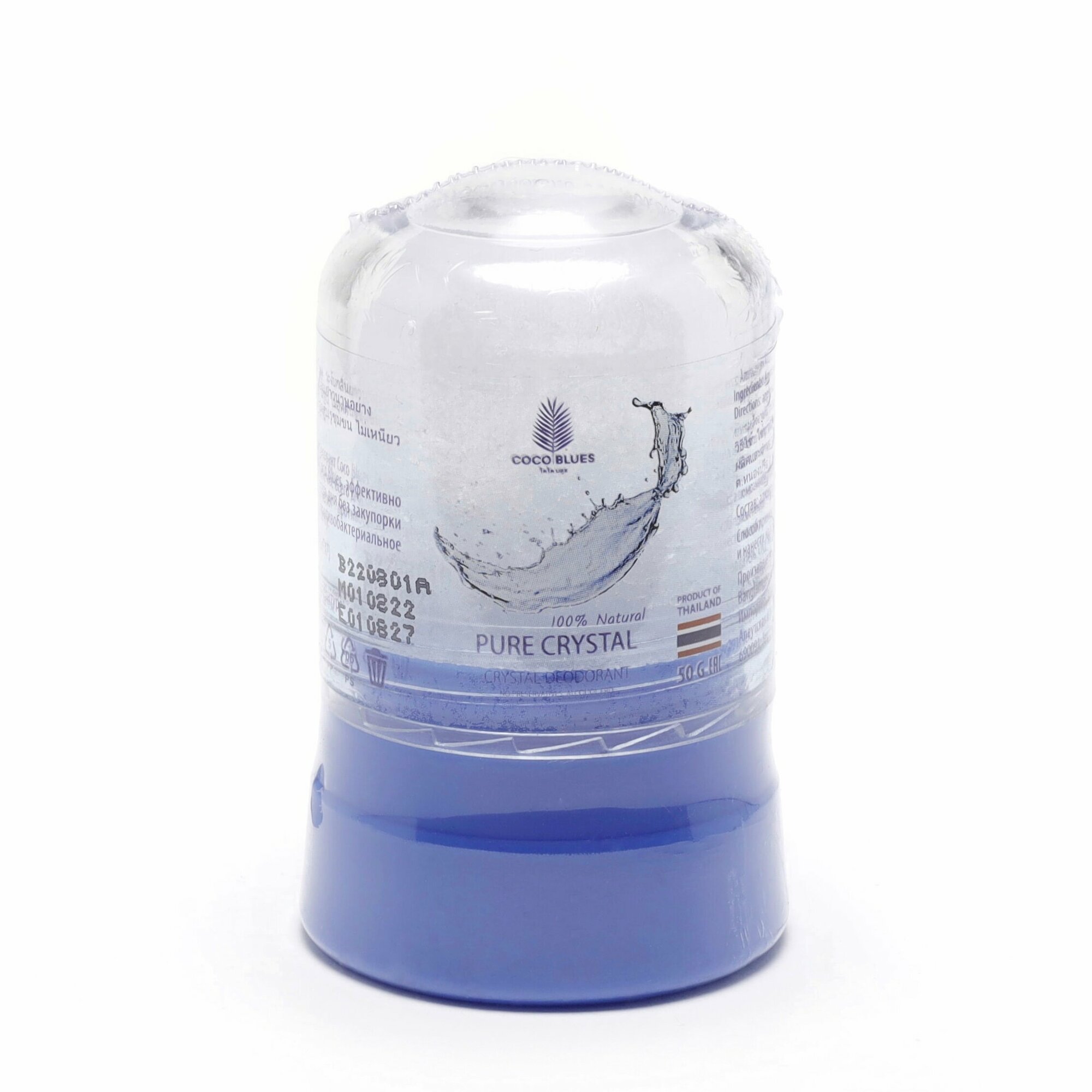 Coco Blues Натуральный соляной дезодорант кристалл свежесть Natural Deodorant 50 гр.