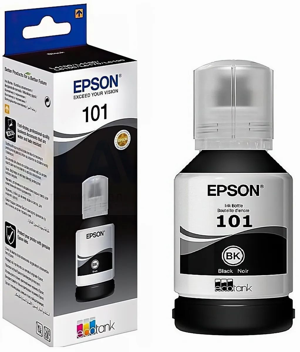 Чернила Epson C13T03V14A Black - фото №7