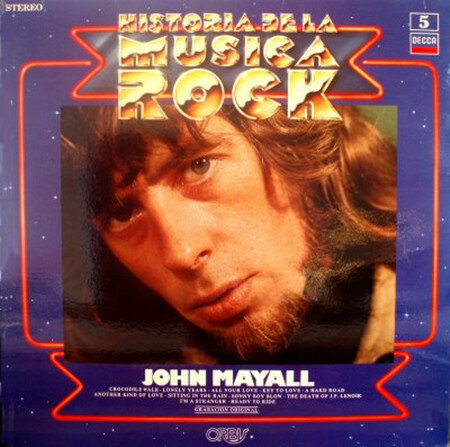 John Mayall 'Historia De La Musica Rock' LP/1981/Rock/Espana/Nmint