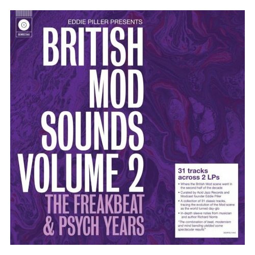 Виниловые пластинки, Demon Records, EDDIE PILLER - British Mod Sounds Volume 2 (2LP)