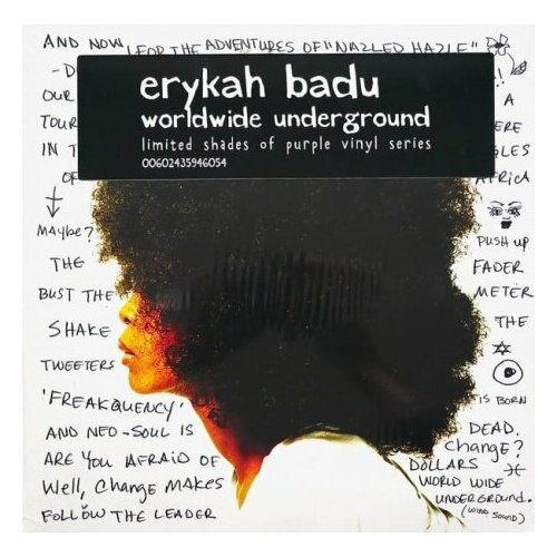 Виниловые пластинки, Motown, ERYKAH BADU - Worldwide Underground (LP) виниловые пластинки motown jackson 5 christmas album lp