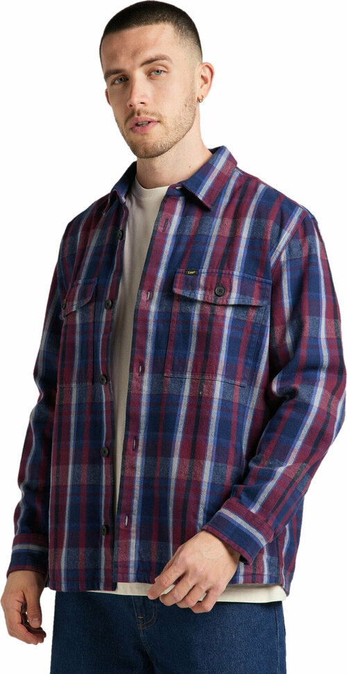 Рубашка Lee, размер XL, бордовый