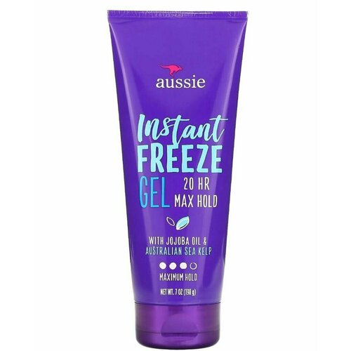 Гель для волос мгновенной фиксации, Aussie, Instant freeze gel, Max hold, 198 g