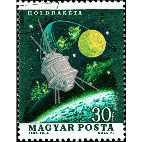 (1964-004) Марка Венгрия Космический Аппарат 'Луна-3 Космические исследования II Θ 1964 085 1 марка венгрия экскаватор день шахтера ii θ